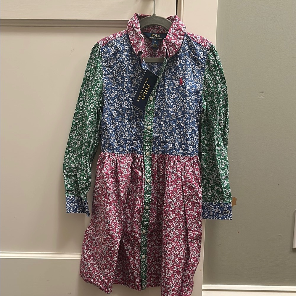 Ralph Lauren Multicolor Floral Shirt Dress